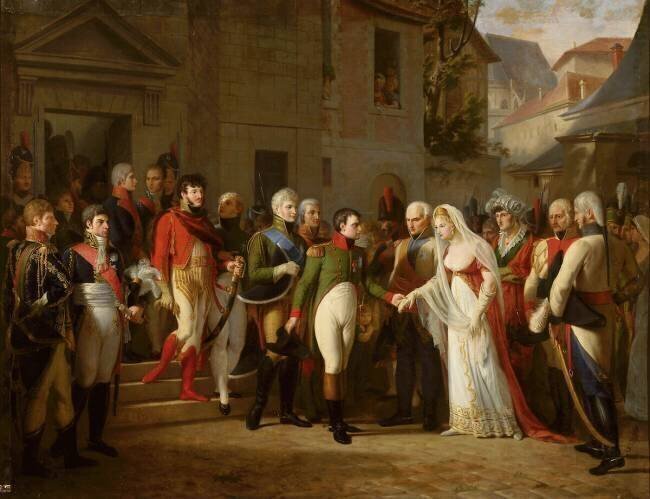 Napoléon Ier reçoit la reine de Prusse à Tilsitt, 6 juillet 1807 Jean-Charles Tardieu