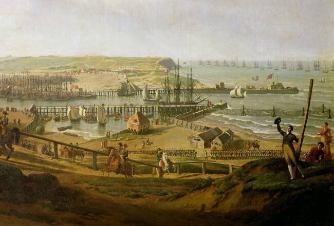 Napoléon visitant le camp de Boulogne en juillet 1804 Jean-François Hue