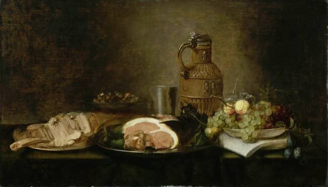 Nature morte au jambon Jan Davidz de Heem
