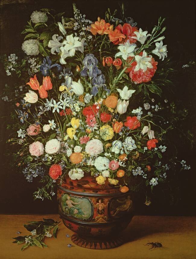 Nature morte de fleurs dans un vase Jan Brueghel le Jeune