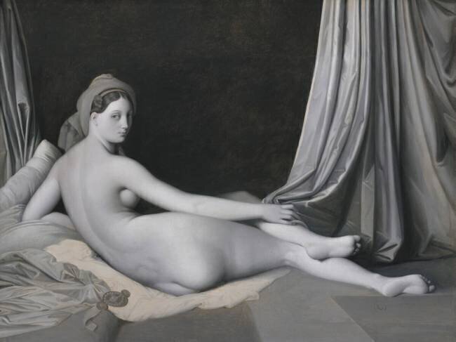 Odalisque en grisaille Jean-Auguste-Dominique Ingres