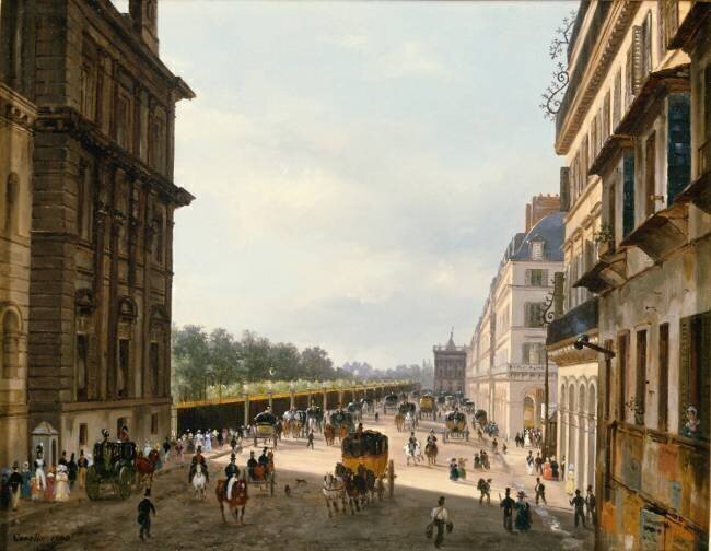 Paris, rue de Rivoli Giuseppe Canella