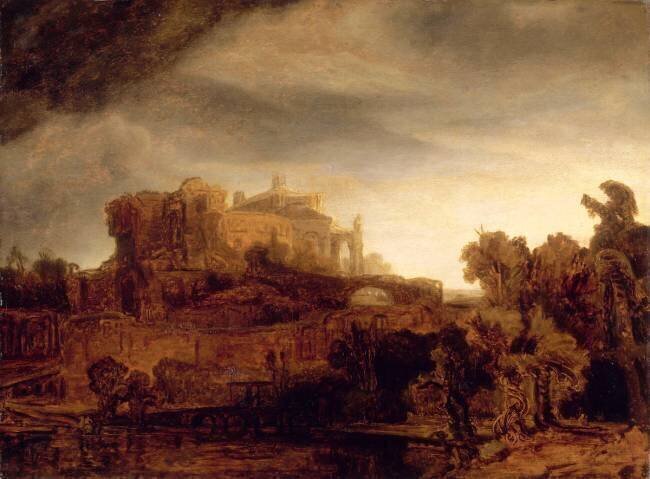 Paysage au château Rembrandt
