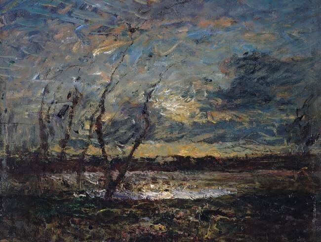 Paysage aux abords de Crémieu François-Auguste Ravier