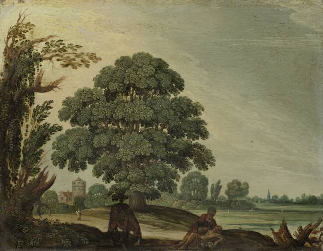 Paysage avec le Bon Samaritain Adam Elsheimer