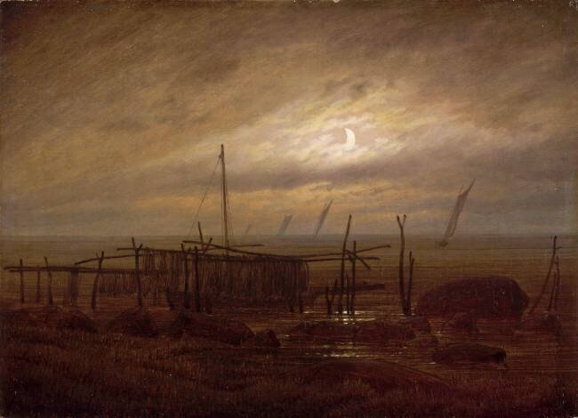 Paysage de bord de mer Caspar David Friedrich