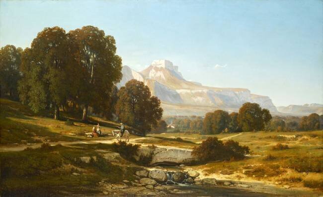 Paysage. Environs de Grenoble. Vue de la Dent de Croles Jean Achard