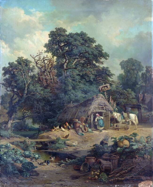 Paysage rural Edouard-Theophile Blanchard