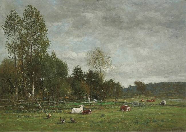 Pâturage près d'Honfleur Eugène Boudin