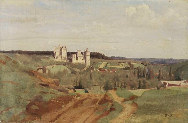 Pierrefonds, vue générale Jean-Baptiste Camille Corot