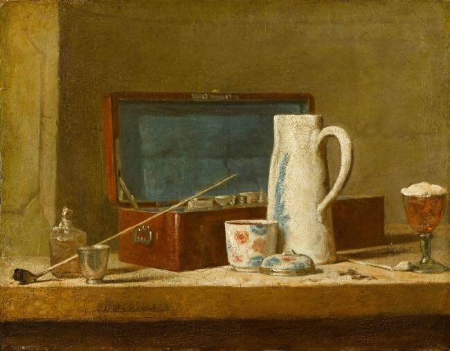 Pipe et vase à boire dit la Tabagie Jean Siméon Chardin