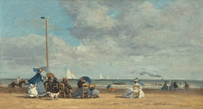 Plage de Trouville Eugène Boudin