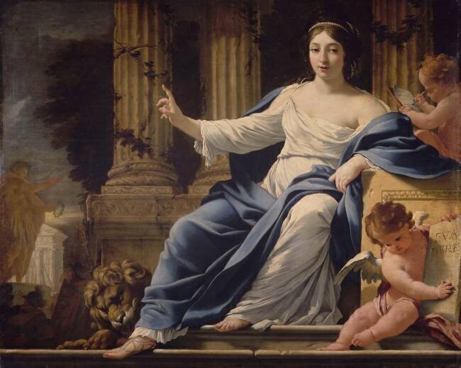 Polymnie, muse de l'Eloquence Simon Vouet