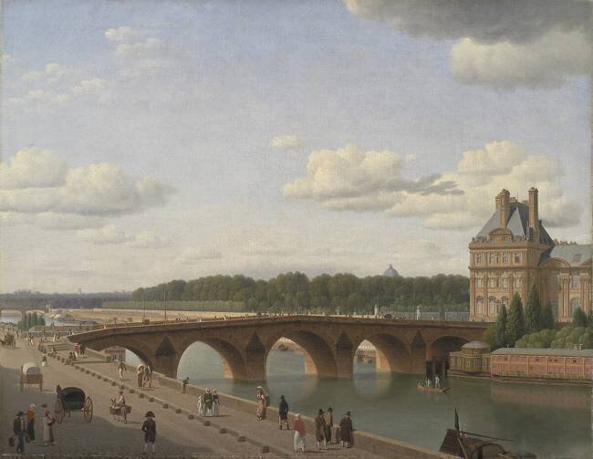 Pont Royal vu du quai Voltaire Christoffer Wilhelm Eckersberg