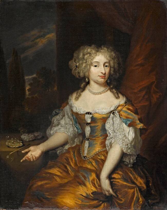 Portrait de femme Caspar Netscher