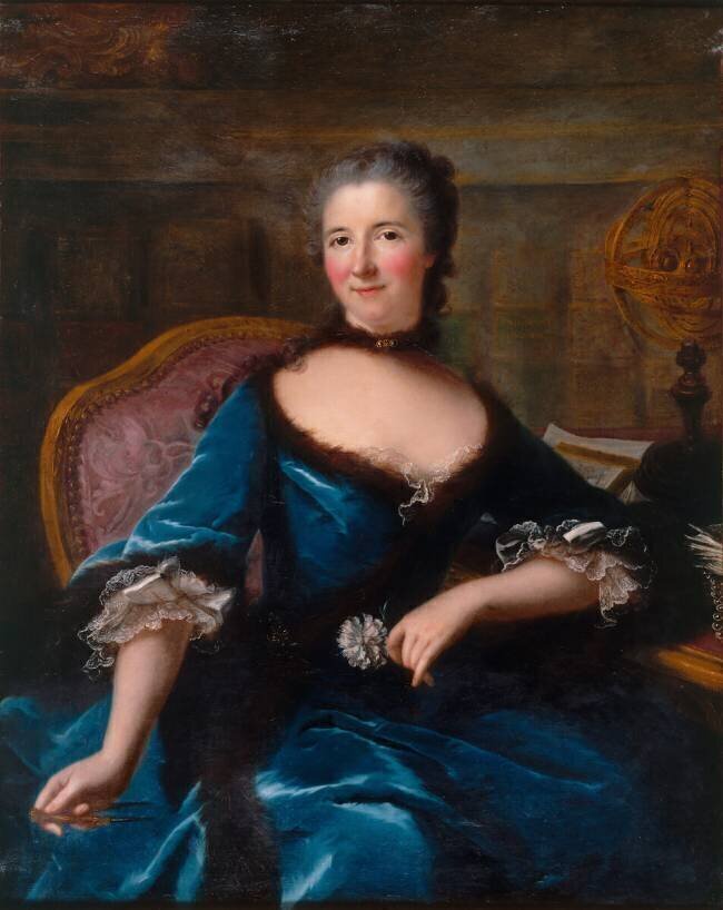 Portrait de Gabrielle-Emilie Le Tonnelier de Breteuil, marquise du Châtelet Marianne Loir