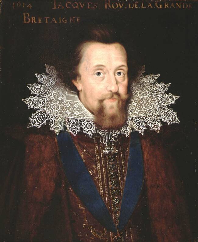 Portrait de Jacques Ier Ecole Néerlandaise