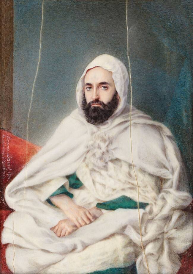 Portrait de l'Emir Abd-El-kader (vue de face) Maxime David