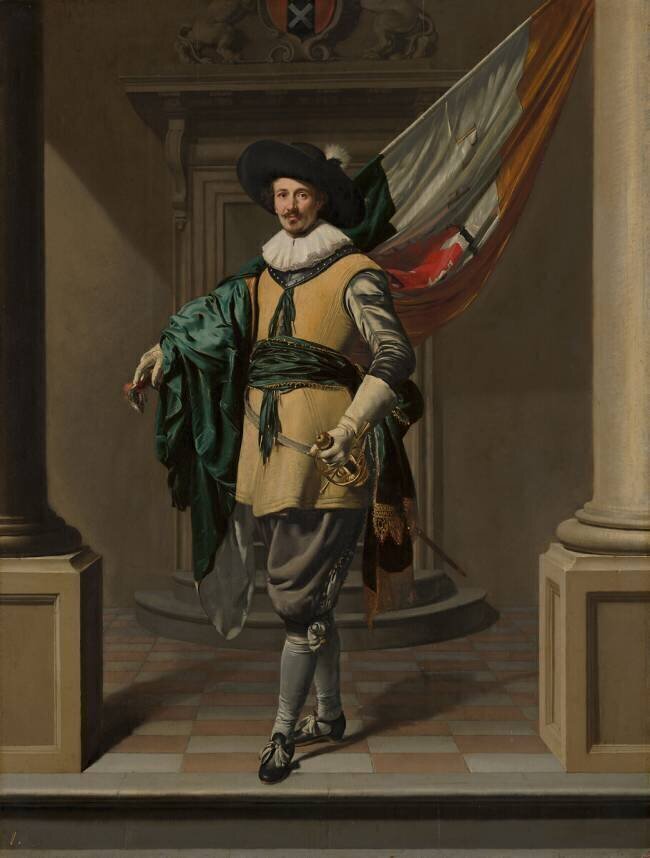 Portrait de Loef Vredericx en tant qu'enseigne Thomas de Keyser