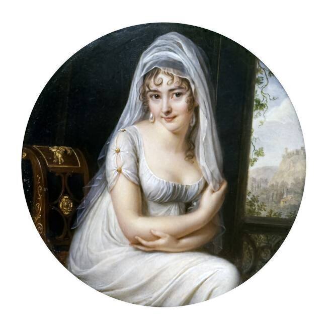 Portrait de Madame Recamier  Jacques Augustin