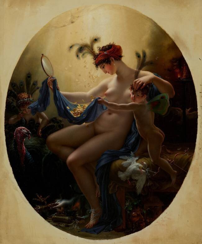 Portrait de Mademoiselle Lange en Danae Anne-Louis Girodet