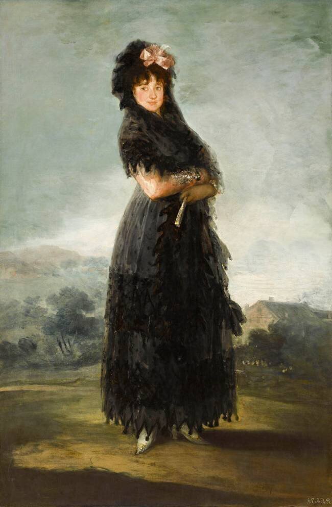 Portrait de Mariana Waldstein, neuvième marquise de Santa Cruz Francisco de Goya