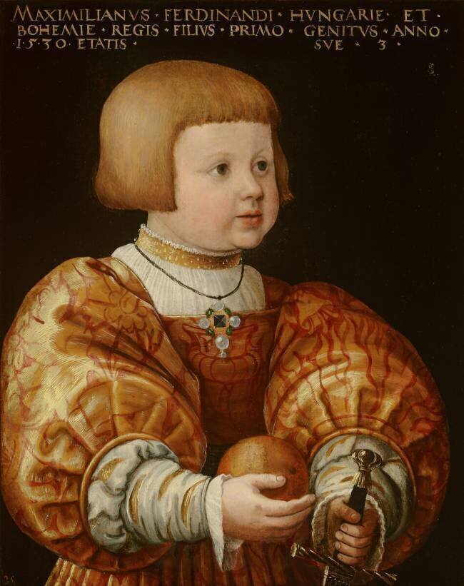Portrait de Maximilien d'Autriche âgé de trois ans Jakob Seisenegger