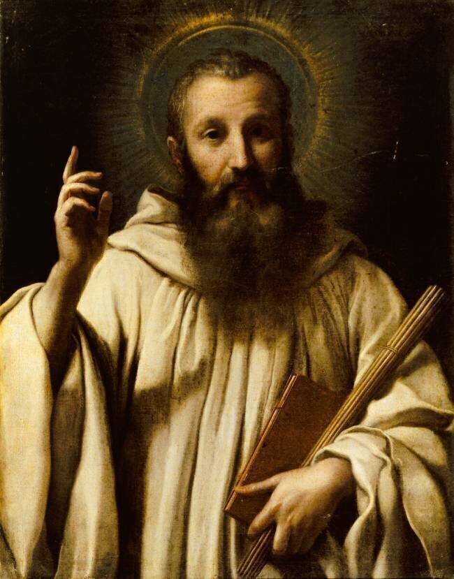 Portrait de Saint Bernard, abbé de Clairvaux (1091-1153) Andrea Sacchi