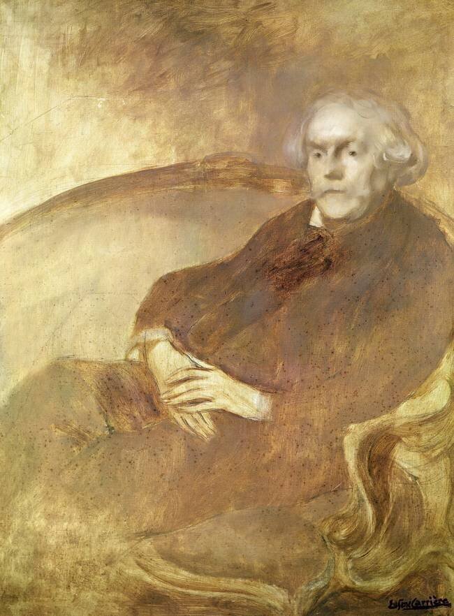 Portrait d'Edmond de Goncourt Eugène Carrière