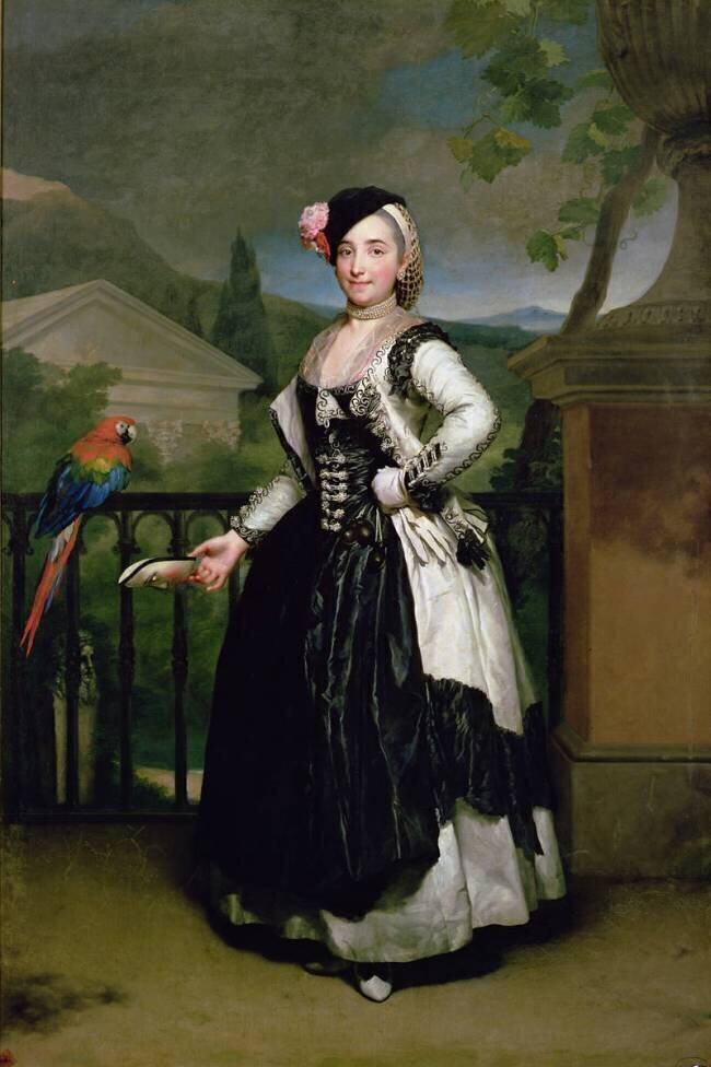 Portrait d'Isabel Parrena Arce, Ruiz de Alarcon y Valdes, Marquise de Llano Anton Raphaël Mengs