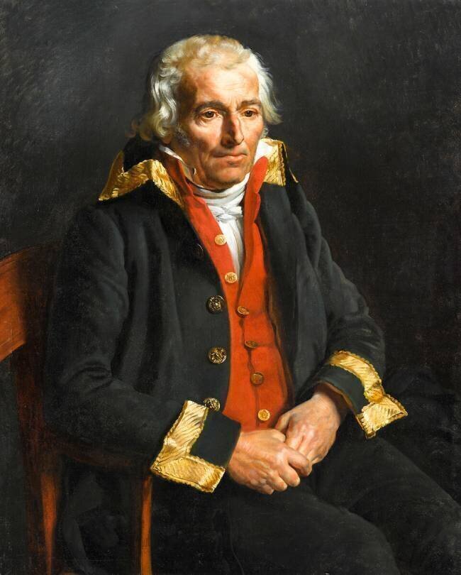 Portrait du père Fuzelier, gardien au Musée du Louvre Jacques-Louis David