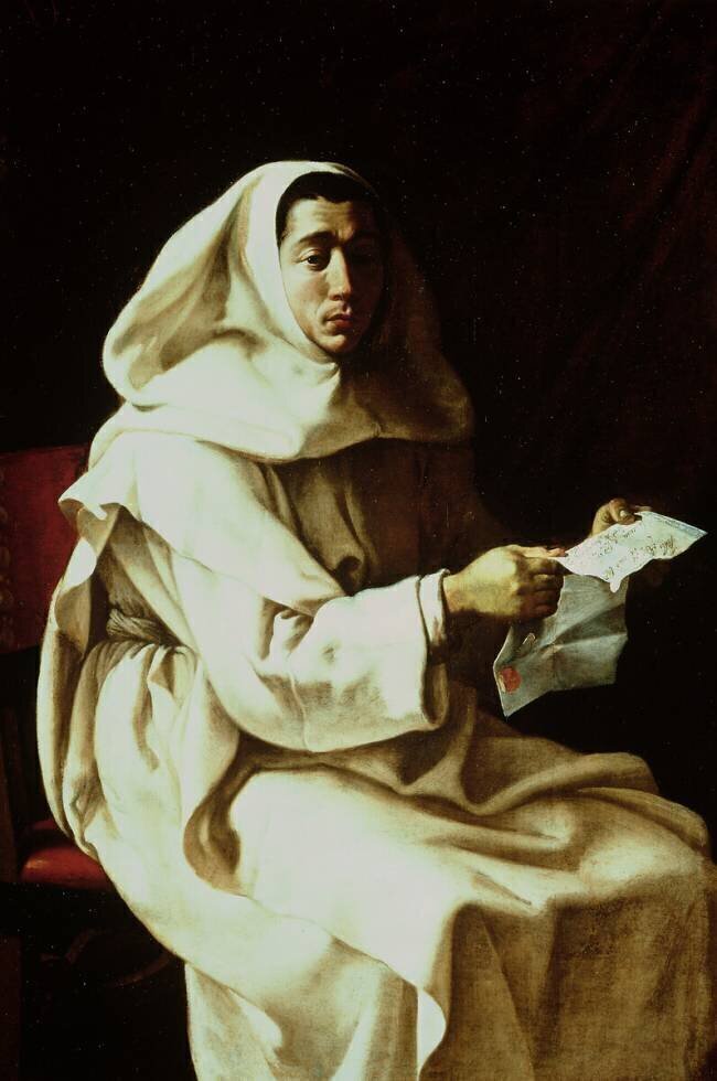 Portrait d'un moine de la famille Pueroni Luigi Miradori