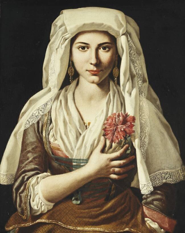 Portrait d'une jeune femme Francesco Cozza