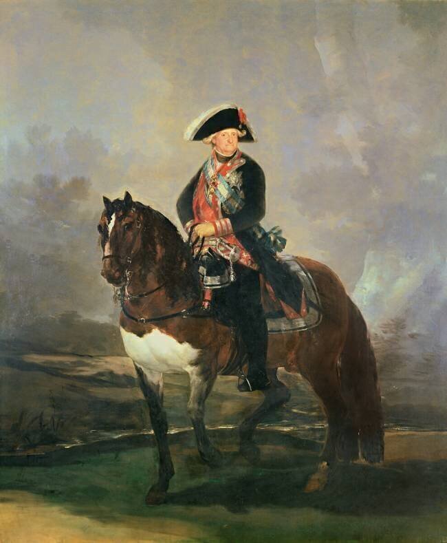 Portrait équestre du roi Charles IV Francisco de Goya