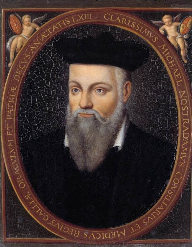 Portrait of Michel de Nostradamus, known as Nostradamus, astrologer (1503-1566) anonyme