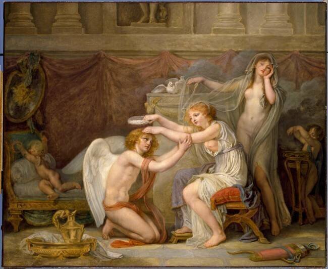 Psyché couronnant l'Amour Jean-Baptiste Greuze
