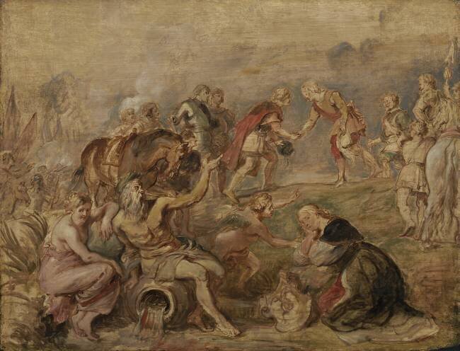 Rencontre du roi Ferdinand de Hongrie et du Cardinal-Infant Ferdinand d'Espagne à Nördlingen Pierre Paul Rubens