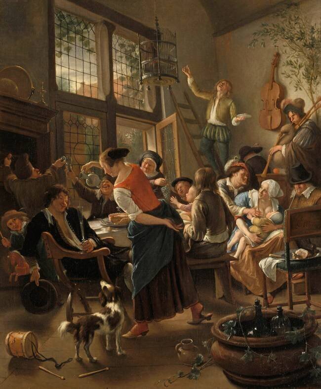 Repas de famille Jan Steen