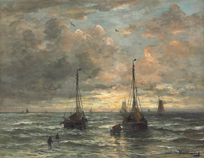 Retour de la flotte de pêche Hendrik Willem Mesdag