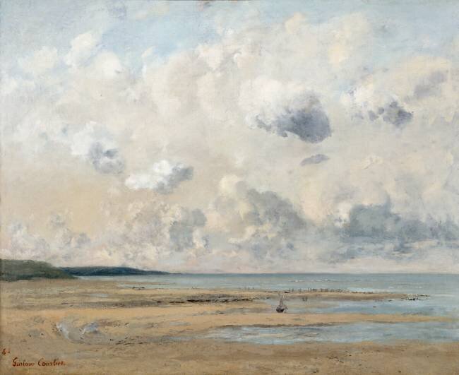 Rivage de Normandie Gustave Courbet