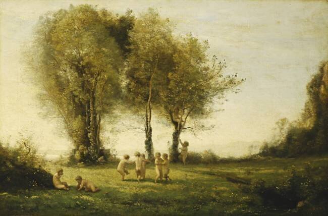 Round of Love Jean-Baptiste Camille Corot