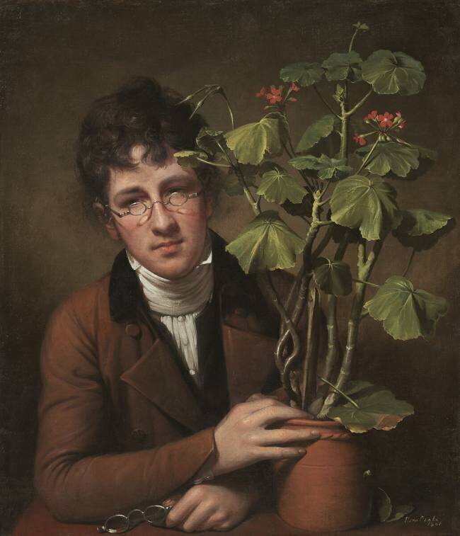 Rubens Peale avec un géranium Rembrandt Peale
