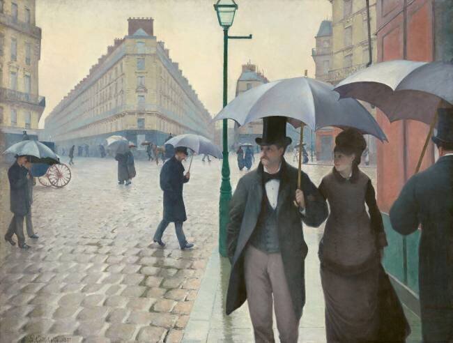 Rue de Paris, jour de pluie Gustave Caillebotte