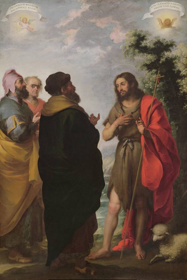 Saint Jean Baptiste avec les scribes et les pharisiens Bartolomé Esteban Murillo