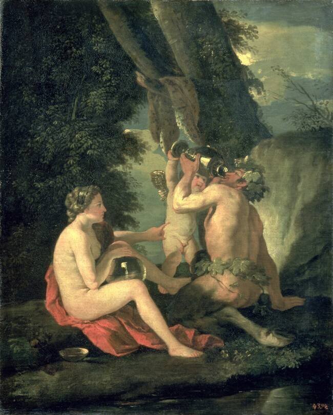 Satyre et nymphe Nicolas Poussin