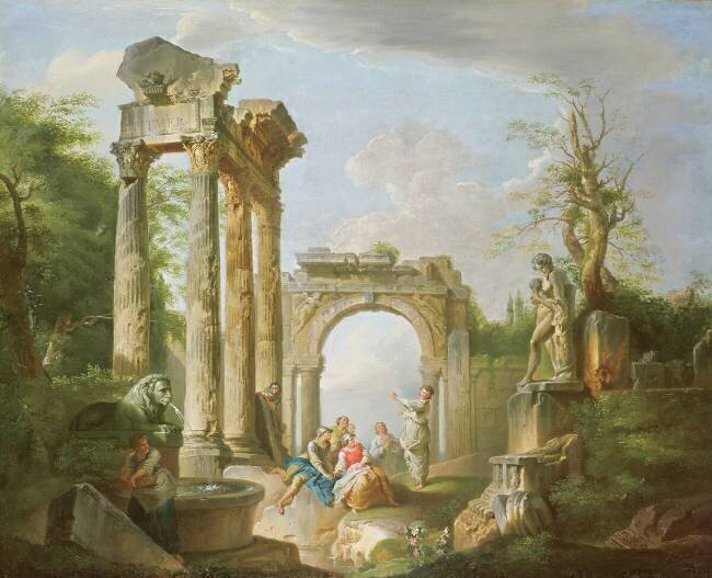 Scène arcadienne Giovanni Paolo Pannini