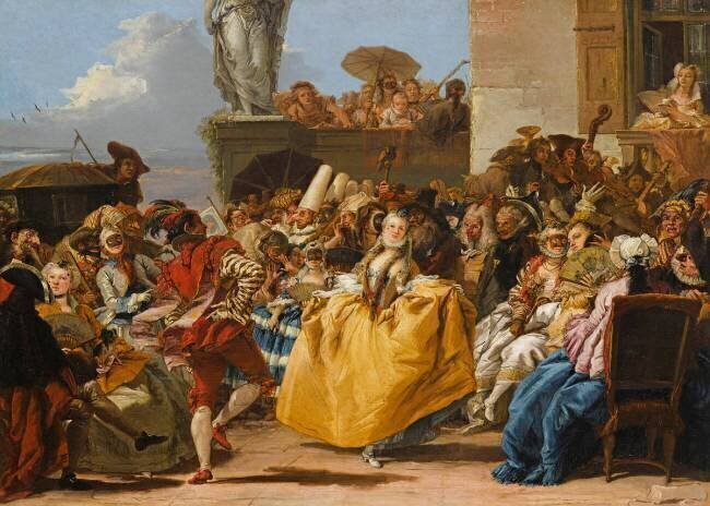 Scène de carnaval ou Le menuet Giandomenico Tiepolo