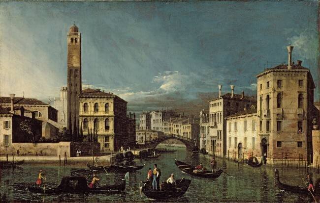 Scène du canal Canaletto