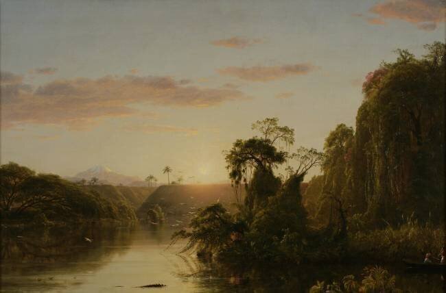 Scène sur la Magdalena Frederic Edwin Church