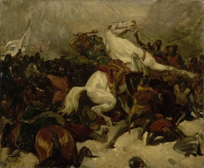 Scène de bataille Eugène Delacroix